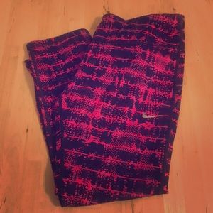 Nike running leggings. Hits mid calf